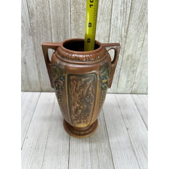 Vtg Roseville USA Art Pottery Florentine 231-8" Vase - Stamped R Mark 1924 - Picture 12 of 14